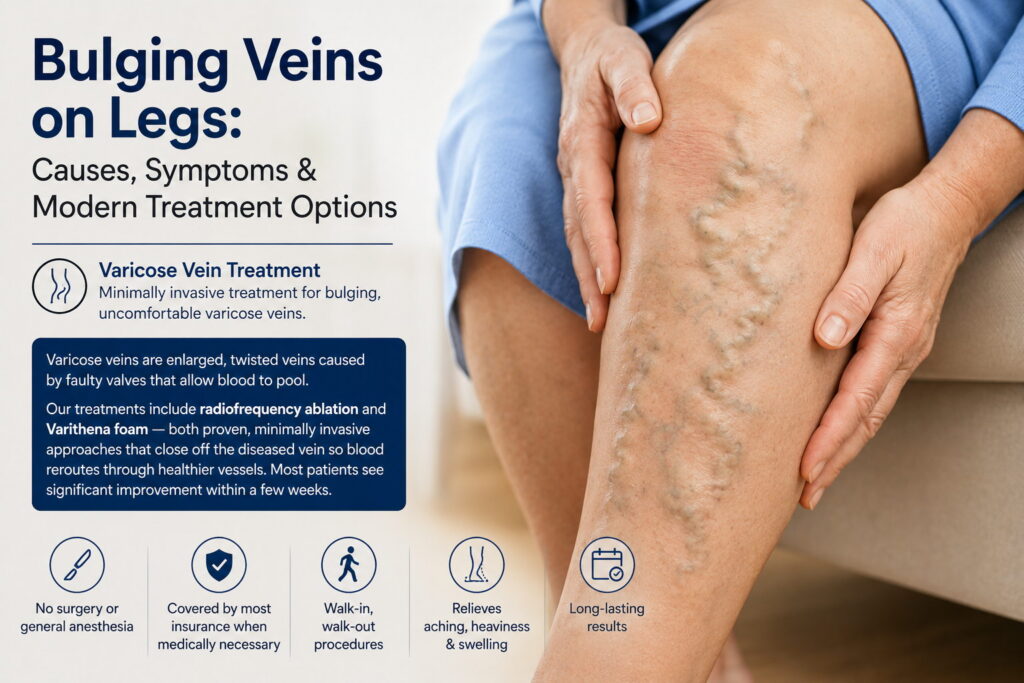Bulging Veins on Legs: Causes, Symptoms & Modern Treatment Options