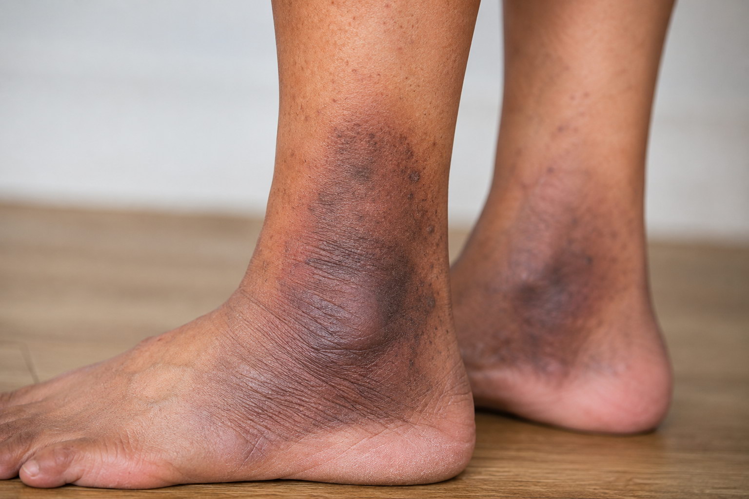 Dark Skin Around the Ankles? It May Be a Vein Condition
