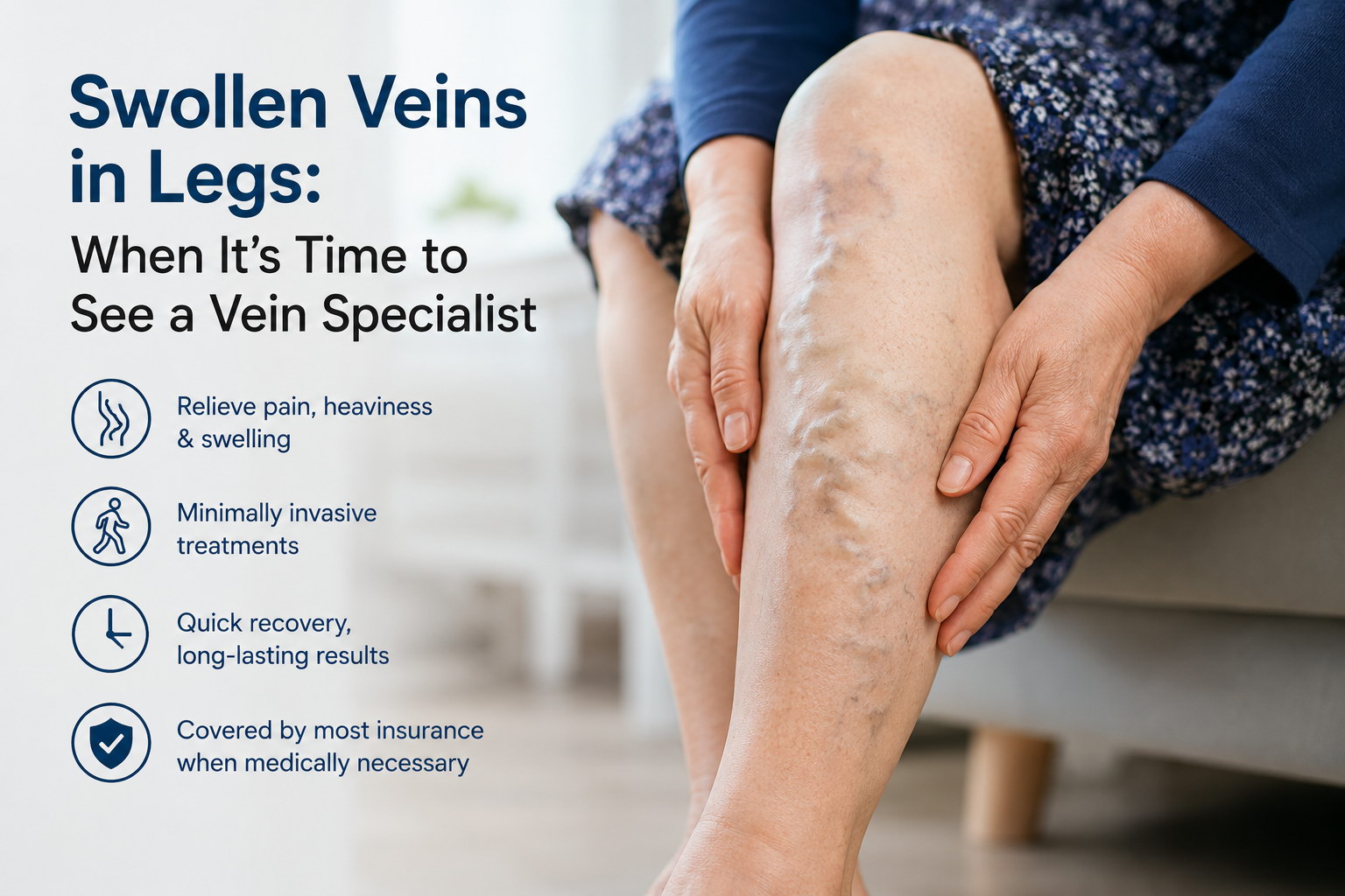 Swollen Veins in Legs: When It’s Time to See a Vein Specialist