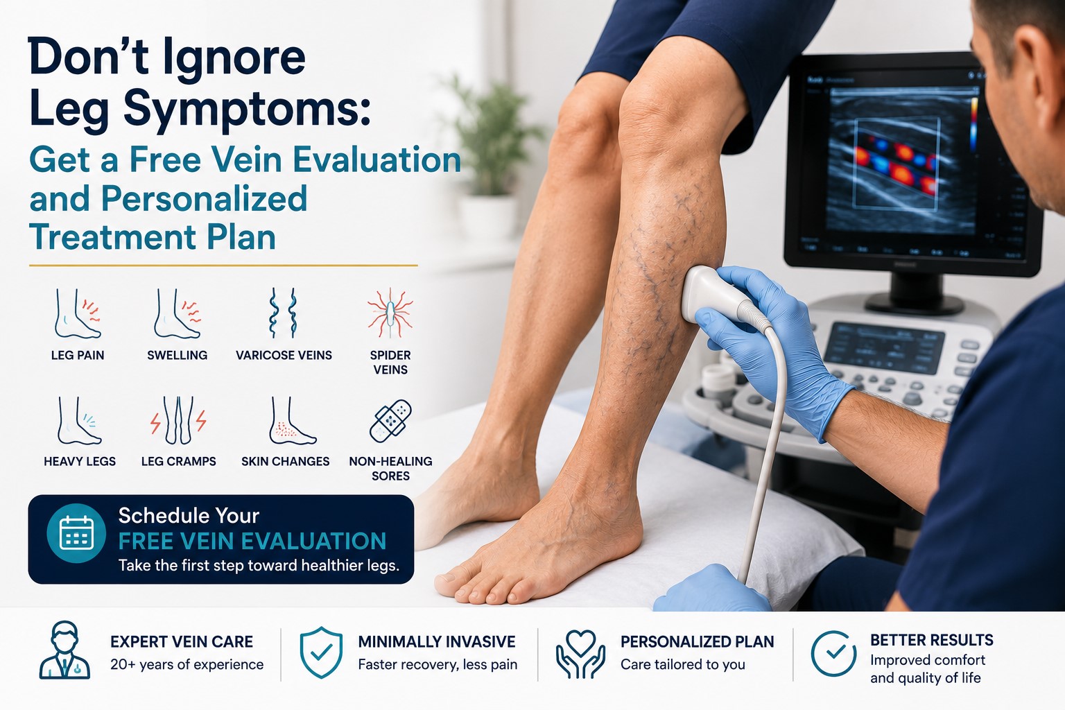Don't Ignore Leg Symptoms: Get a Free Vein Evaluation and Personalized Treatment Plan